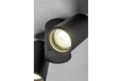 Decor Lampada da soffitto LUPO in alluminio 17.5x5.6x11.5 IP20 2*GU10 max. 50W rotonda nera 1208963926
