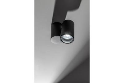 Decor Lampada da soffitto LUPO in alluminio 11.6x5.6x11.5 IP20 1*GU10 max. 50W tonda nera 1208963928