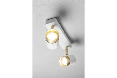 Decor Lampada a soffitto ORIO in alluminio 24.0x5.5x14.0 IP20 2*GU10 max. 50W bianca rotonda 1208963964
