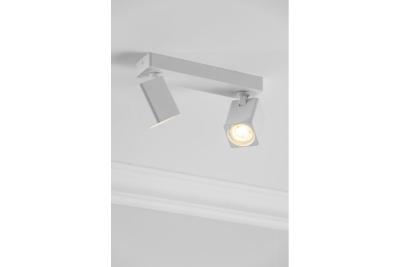 Decor Apparecchio a soffitto RENO in alluminio IP20 max. 20W*2 doppio quadrato bianco. 1208963981