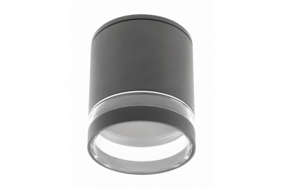 Decor Lampada a soffitto RIVEN alum 102x120 IP54 MAX.35W tonda grafite 1208963984