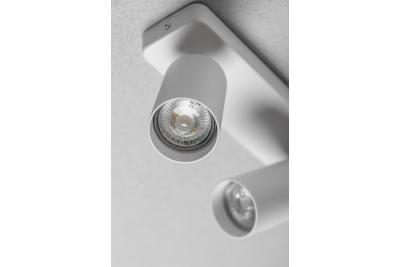 Decor Lampada a soffitto SANTO BIS in alluminio IP20 max. 20W*2 doppia rotonda bianca. 1208964000