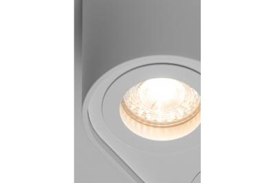 Decor Lampada da soffitto SENSO DUO in alluminio 83x165x110 IP20 MAX 50W bianca rotonda 1208964010