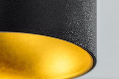 Decor Apparecchio a soffitto TENSA in alluminio 96x140 IP20 GU10 nero rotondo 1208964018
