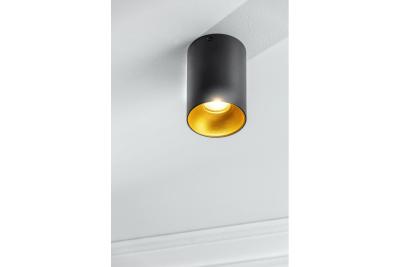 Decor Apparecchio a soffitto TENSA in alluminio 96x140 IP20 GU10 nero rotondo 1208964018