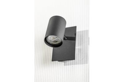 Decor Lampada a soffitto VENETO IP20 max. 20W 1 x GU10 tonda nera 1208964036