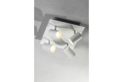 Decor Lampada a soffitto VENETO IP20 max. 20W 4 x GU10 rotonda/quadrata bianca 1208964045