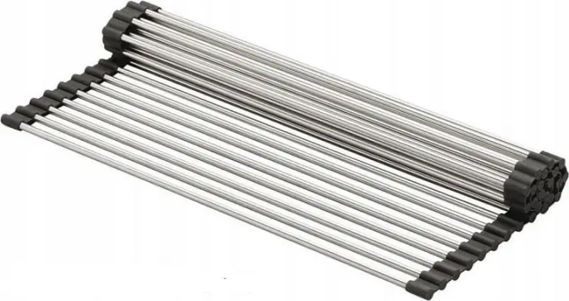 Quadri Tappetino Arrotolabile in Acciaio Inox per Lavello 39 x 26 cm 1208966923