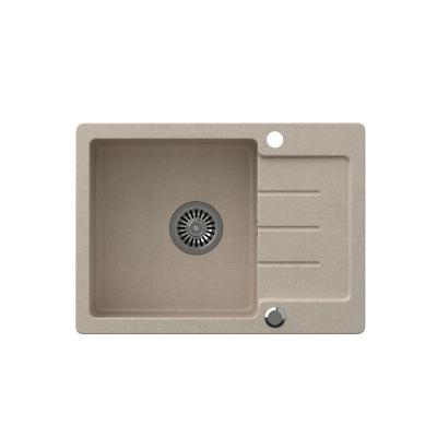 Quadri Kendal Lavello in granito beige sabbia con scolapiatti 60x44cm reversibile 1208967402