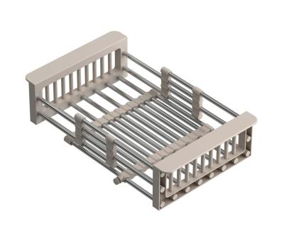 Quadri Universale cassetto estraibile cestino o cestino per residui in acciaio inox con maniglie beige larghezza 225 mm 1208967544