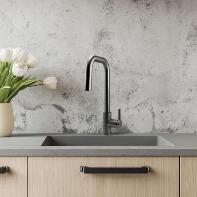 Rubinetto da cucina Pure.Sink Elite Steel Crystal-S PVD Gun Metal con doccetta estraibile PS8050-61