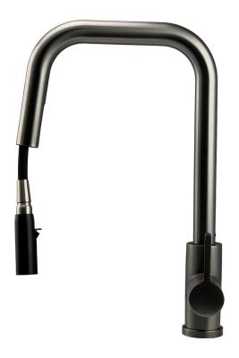 Rubinetto da cucina Pure.Sink Elite Steel Crystal-S PVD Gun Metal con doccetta estraibile PS8050-61