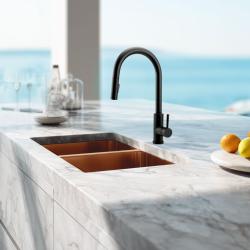 Pure.Sink Elite Steel Stream-S rubinetto da cucina Nero opaco con doccetta estraibile PS8045-10