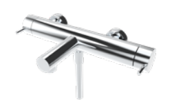Waterevolution Flow miscelatore per doccia a due vie con doccetta PVD Rame T130NCPE