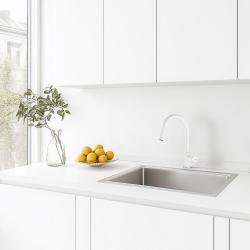 Franke Lina Rubinetto da Cucina Polar White Bianco con Doccetta Estraibile 115.0626.081