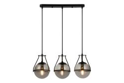 Lampada da soffitto DROP 3, 7134, AC220-240V, 50/60Hz, 3*E27, max.25W, lunghezza 68 cm, nero