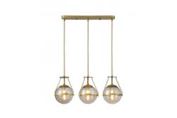 Lampada da soffitto DROP 3, 6335, AC220-240V, 50/60Hz, 3*E27, max.25W, lunghezza 68 cm, oro