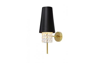 Applique da parete NESTO 2, 5970, AC220-240V, 50/60Hz, 1*E27, max.40W, nero/oro