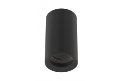 Lampada da soffitto TIPO, alluminio, 65x115, IP20, max 50W, rotonda nera