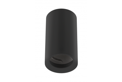 Lampada da soffitto TIPO, alluminio, 65x115, IP20, max 50W, rotonda nera