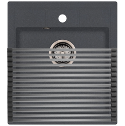 Ausmann Turt Gun Metal Tappetino Avvolgibile sopra e per il lavello 28x45 cm 1208969726