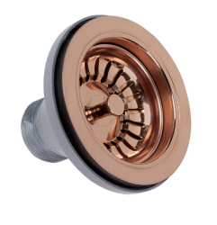 Set di scarico in ottone classico PB per lavello da cucina con tappo a cestello chiudibile 1208969738
