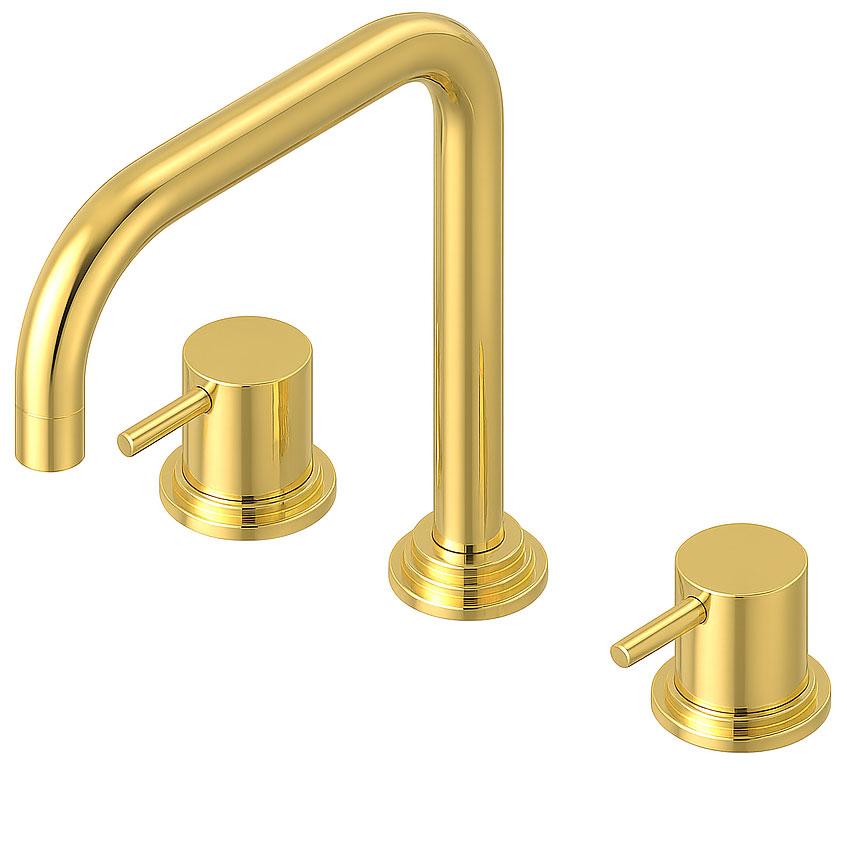 Waterevolution Flow rubinetto da cucina a 3 fori con bocca girevole e attacco per acqua filtrata in ottone T152HLE