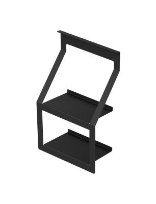 Set di binari da cucina Epka Luxion 100 cm con accessori in metallo con fissaggio nascosto Nero 1208969983