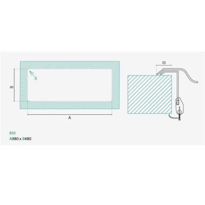 Banka Centurio 100-50 Lavello in acciaio inox da incasso 100x50 cm con sgocciolatoio 1208970030