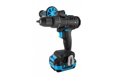 HÖGERT Brushless set di cacciaviti a batteria, 18V, con portabit, magazzino per bit, caricabatterie e batteria.