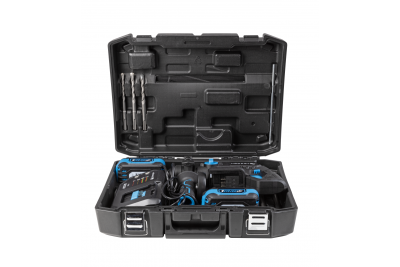 HÖGERT accutrapano set, 18V, OneAccuSystem, met batteria, caricabatterie in valigetta.