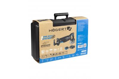 HÖGERT set met accu-reciprozaag, 18V, borstelloos, accu, oplader, accessoires