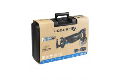HÖGERT set met accu-reciprozaag, 18V, borstelloos, accu, oplader, accessoires