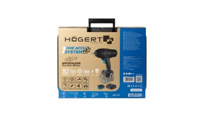 HÖGERT set avvitatore a impulsi a batteria, senza spazzole, 18V, con batteria, caricabatterie.