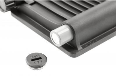 Luce di alluvione solare LUMOS II, LED, 2000lm, 6400K, 2600mAh sostituibile, IP65, nero