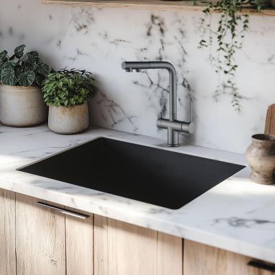 Ausmann Ellington Miscelatore da cucina a 3 vie con bocca estraibile e acqua filtrata – Gun metal - 1208970499