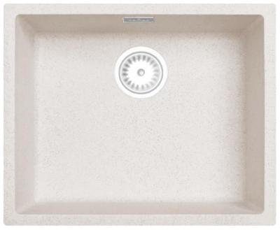 Zand Wit Crème Lavello 50x40 cm Sottopiano, Soprapiano e a Filo con Tappo Bianco 1208970546