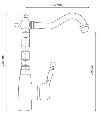 Graniteland Verve Miscelatore da Cucina Oro con Bocca Girevole 1208970705