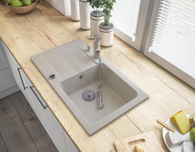 Rubinetto da cucina Graniteland Ceres Beige Sabbia con bocca estraibile e doccetta a doppia funzione 1208970708