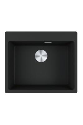 Franke Maris MRG 610-50 TL Fragranite Nero Opaco Lavabo da Incasso con Foro per Rubinetto 114.0668.630