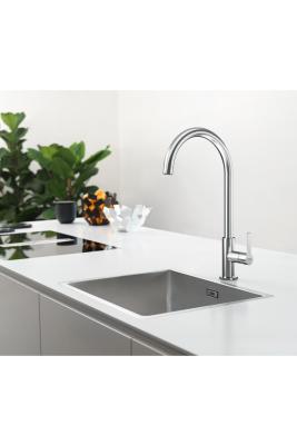 Franke Maris Slim J Rubinetto da cucina con bocca girevole rotonda Cromo 115.0728.384