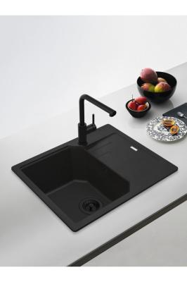 Rubinetto da cucina Franke Lina L Nero con Bocchetta Estraibile 115.0712.435