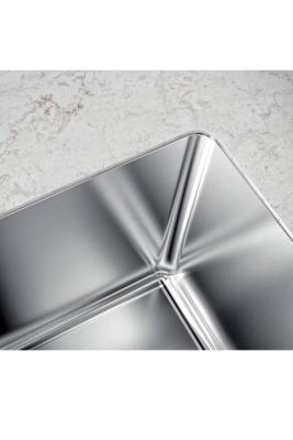 Lavello sottopiano Foster Phantom Slimline in acciaio inossidabile 71x40cm per piani di lavoro in ceramica 1208971121