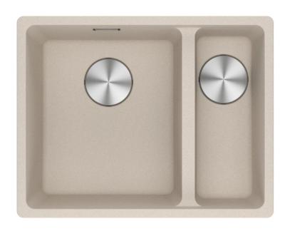 Franke Maris MRG 160-34-15 Fragranite Coffee cream lavandino Lato sinistro sottotop 125.0725.663