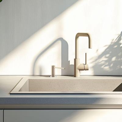 Franke Active dispenser di sapone da incasso per cucina in granito color crema di caffè 112.0633.091