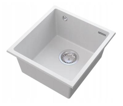 Graniteland Miniva Lavandino in granito bianco da incasso 385x410 mm 1208971452