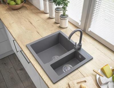 Graniteland Adda Lavandino in Granito Grigio 1.5 da Incasso 600x495mm 1208971456