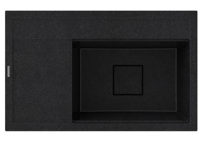 Graniteland Seta Granito nero ardesia Pietra dura Lavabo da incasso 80x50 cm 1208971619