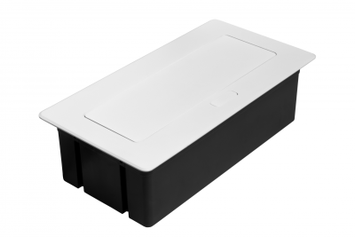 Presa per mobili MULTISOFT 2x Presa con Messa a Terra, USB A+C, RJ45, HDMI, Cavo di Alimentazione con Spina, Bianco