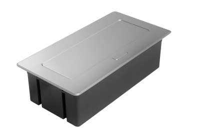 Presa per mobili MULTISOFT 2x Presa con Messa a Terra, USB A+C, RJ45, HDMI, Cavo di Alimentazione con Spina, Alluminio